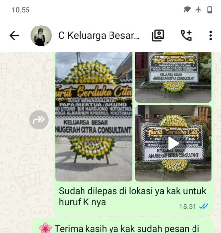 Pengiriman Papan Bunga Duka Gedung Arsip Nasional
