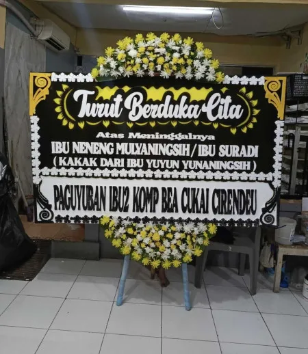 Papan Bunga Duka Gedung Arsip Nasional
