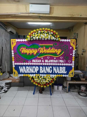 Papan Bunga di Gedung Arsip Nasional