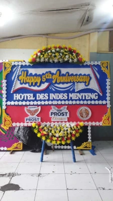 Papan Bunga di Gedung Arsip Nasional